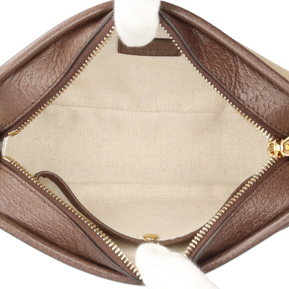 Pre-owned Gucci Jumbo GG Mini Shoulder Bag in Beige Canvas (696075) for Men. - Picture 6 of 9